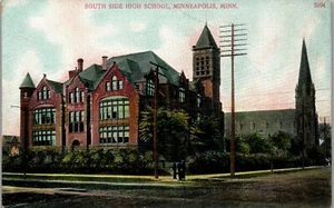 South Side High School Minneapolis MN 1910 Vintage Postcard AA1 - Picture 1 of 2