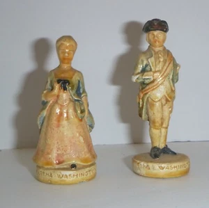 Vintage Sebastian Miniaturen George Washington und Martha Washington - Bild 1 von 3