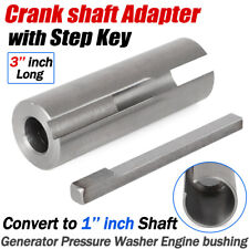 Crank Shaft Adapter 7/8 Taper to 1" to Generator Pressure Engine Bushing w/ Key