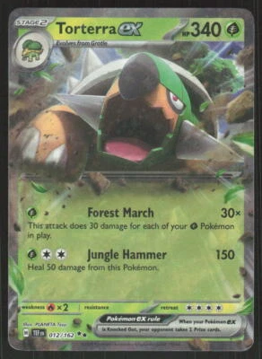 Pokemon TCG SV05: Temporal Forces #012/162 Torterra ex NM - Image 1 of 2