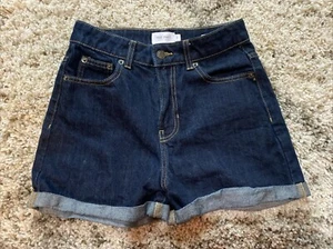 True Craft Damen dunkle Waschung Mom kurze Jeansshorts Größe 3 - Bild 1 von 4