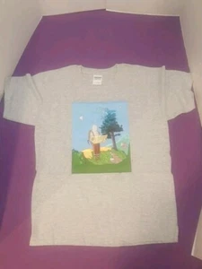 XLarge Youth Gildan Heavy Cotton Graphic T Shirt Grey - Picture 1 of 5