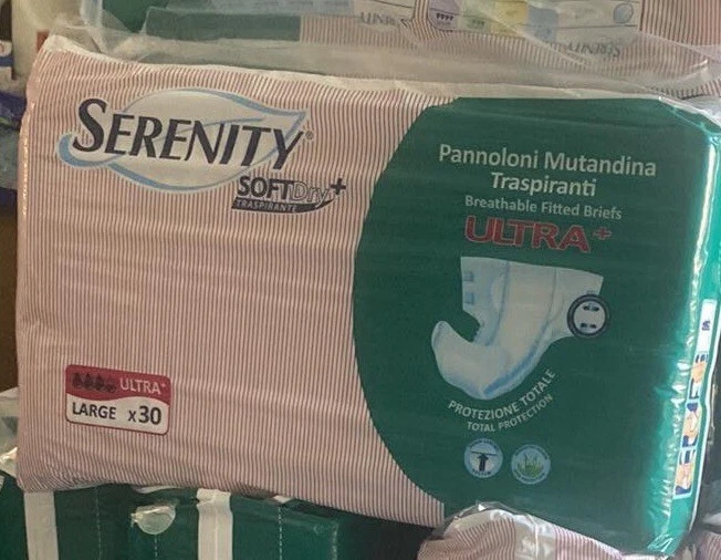 90 Pannoloni a Mutandina Serenity Ultra+ Taglia Large prot.totale