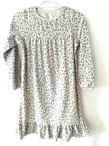 Carter's Super Comfy Gown Gray Pink Leopard Print Size XL #12130 - Picture 1 of 5
