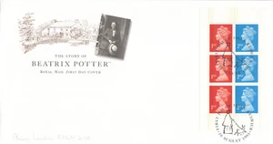 Beatrix Potter Booklet Pane 1st 2nd GB RM FDC Keswick 1993 (138903) - Picture 1 of 1