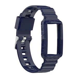 Per Fitbit Charge braccialetto integrato cinturino armatura 5/4/4SE/3SE - Foto 1 di 22