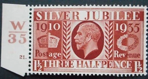 Großbritannien 1929 GV Silber Jubiläum eineinhalb Pence SG 455 u/neuwertig - Bild 1 von 1