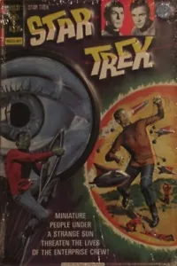 STAR TREK CHIAVE ORO COPERTINA FUMETTO INSEGNA METALLO LATTA GOFFRATA DECORAZIONE PARETE ARTE 407 - Foto 1 di 8