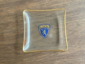 Automobilia Automobil Aschenbecher Glasschale Peugeot 403 - Bild 1 von 4