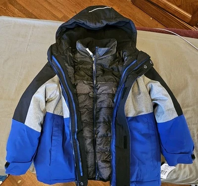 NEW ZeroXposure Boys Winter Coat Sz 6/7 with Jacket Liner 3 in 1 MSRP $145 - Image 1 of 4