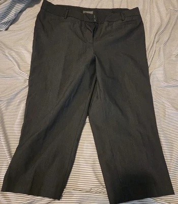 Pantalones de vestir capri para mujer Investments gris oscuro talla 16 L Foto 1 de 3