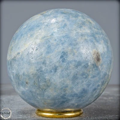 Natürliche Blaue Calcit-Kristall Kugel - 1146,24g - 94mm - Bild 1 von 4