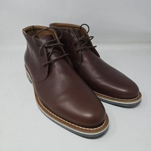 HELM The Hynes Boots Chukka Whiskey Leather Men Size 12M New - Picture 1 of 6
