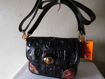 Nuevo Bolso de Mano Marino Orlandi Roi Soliel Croco Signature Cuero Repujado X-Body Foto 1 de 4