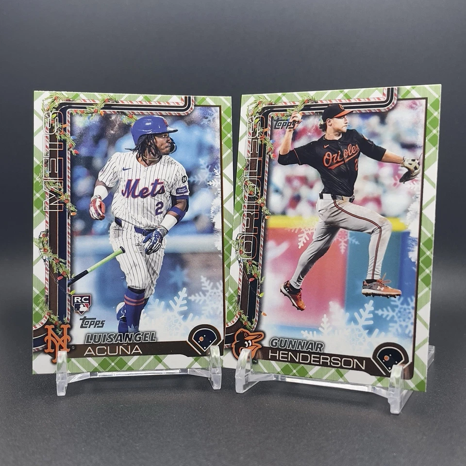 2025 Topps Holiday Baseball 🎄 Plaid Parallels - Pick Your Player! Discounts! - Image 1 of 1
