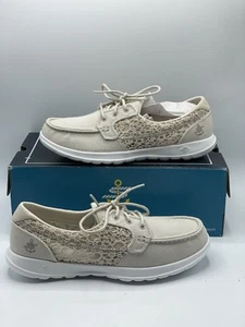 Skechers On-The-Go Walk Lite Bay Natural 15431 Women’s Size 9.5 Crochet Sides - Picture 1 of 14