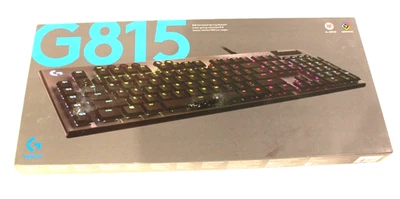 TECLADO MECÁNICO PARA JUEGOS G815 920-009000 LOGITECH RGB TAMAÑO COMPLETO CLICKY ¡NUEVO! Foto 1 de 3