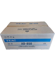 OPEN BOX TEAC AD-850 SE Cassette Lettore Nastro Microfono USB Argento dal Giappone - Foto 1 di 4