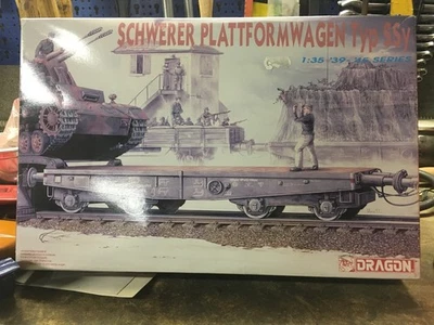 Dragon 1/35 Schwere platform wagen heavy railway tank transporter - Immagine 1 di 3