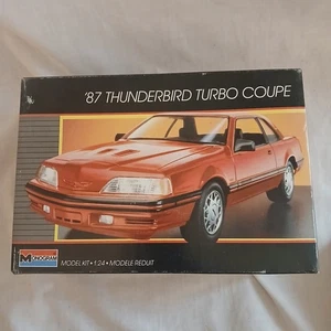Monogram '87 Thunderbird Turbo cupé escala 1:24 1986 de colección completo sin montar - Imagen 1 de 5