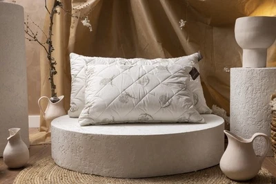 Almohada de cama natural Duvetta 100 % lana para dormir - Relleno de lana de Nueva Zelanda Foto 1 de 4