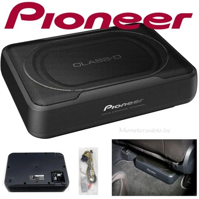 Pioneer TS-WX130EA aktiv Untersitz-Subwoofer 160 Watt Auto Aktivsub 28x20x7cm - Bild 1 von 4