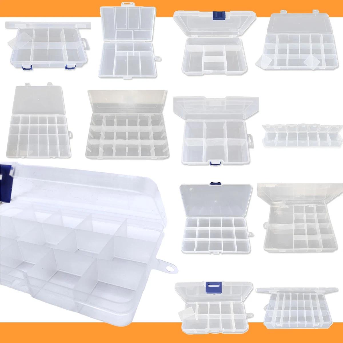 2 Transparente Bastelperlen-Organizer Mit 30 Fächern – Für Schmuck, Diamantmalerei & Kleinteile