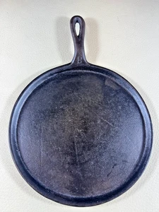 Wagner Ware #8 Runde Gusseisen Grillplatte Pfannkuchen Vintage Unmarkiert 9 1/4" Heizring - Bild 1 von 5