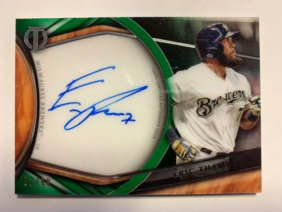 2018 Topps Tribute MLB Baseball Trading Cards Base or Green Autographs Pick List - Image 1 of 1