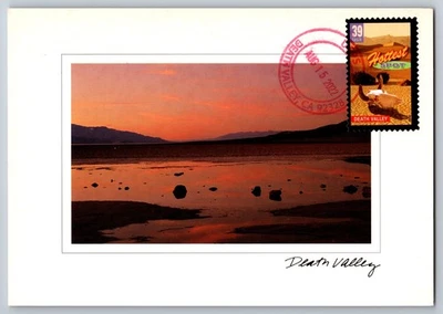 #4070 Wonders of America Hottest Spot Death Valley Maxi Card w/Death Valley Canc - Image 1 of 2