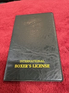 Boxing License Booklet Vintage Memorabilia, WORLD BOXING COUNCIL, unused - Picture 1 of 9
