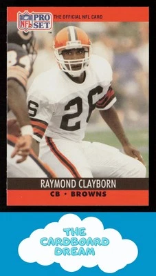 Raymond Clayborn 1990 Pro Set #471 Cleveland Browns - Image 1 of 2