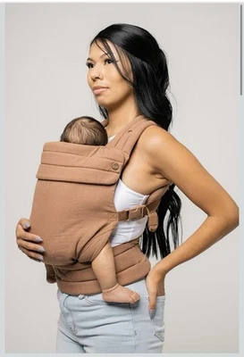 NUEVO Portabebés Mabe Marrón Moca Bebé a Niño Pequeño Delantero a Espalda Mezcla de Algodón Foto 1 de 4