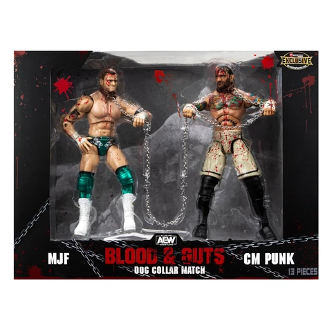 Dog Collar Match (CM Punk & MJF) 2-Pack - AEW Ringside Exclusive Jazwares Toy Wr Cover