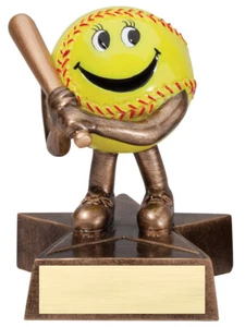 4" Lil Buddy Softball Trophy Personalized Free - Picture 1 of 2