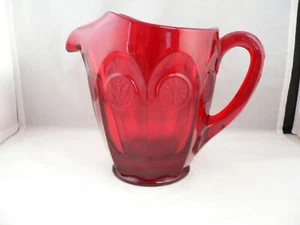 FOSTORIA COIN GLASS-----RUBY PITCHER #1372/453 - Picture 1 of 8