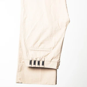 BIKKEMBERGS Chinos Beige Cotton Wide Flared Casual Pants EU52 - Picture 1 of 5