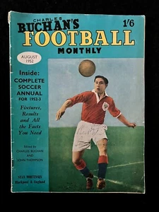 Firmado a mano Stan Mortensen Blackpool e Inglaterra Charles Buchan's agosto 1952 - Imagen 1 de 2