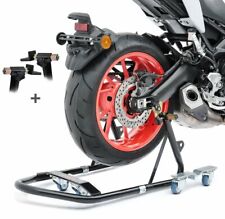 MOTO Dolly Mover DS ConStands POSTERIORE PADDOCK STAND Workshop Lift nero