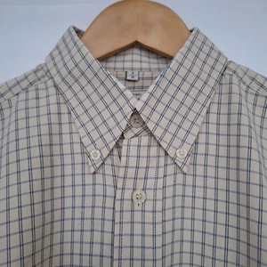 Ben Sherman Mens Shirt Check Vintage M Beige - Picture 1 of 8