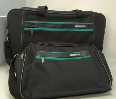 VTG SAMSONITE LEGACY SPORT LUGGAGE Carry-on CASE Tote & Smaller  Bag 17" X 10" - Image 1 of 4