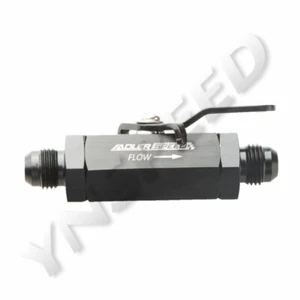 US STOCK Aluminum -6AN AN6 AN-6 6AN Shut Off Valve Fuel Fitting Adapter Black - Picture 1 of 6