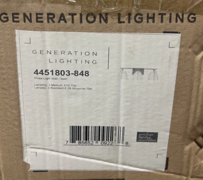 FEISS SEA GULL 4451803-848 3 LIGHT WALL SCONCE SATIN BRASS - Image 1 of 4