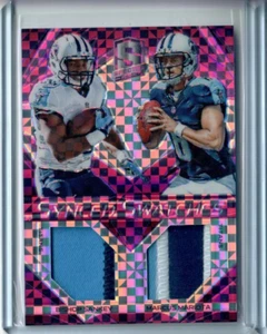 MARCUS MARIOTA / BISHOP SANKEY 2015 Spectra Synced Pink DUAL ROOKIE PATCH #/10 - Picture 1 of 1