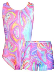Girls Gymnastics Leotards Size 5 6 Years Old Sleeveless Tumbling Outfit Color... - Picture 1 of 7