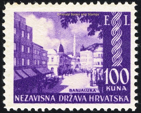 EBS Croatia NDH 1942 Philatelic Exhibition Banja Luka Michel 81 MNH** c.v. $9.00 Cover