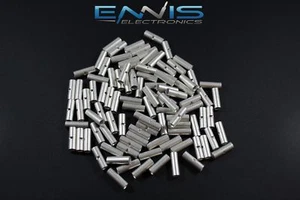 10-12 GAUGE 25 PK UNINSULATED NON INSULATED BUTT CONNECTOR CRIMP TERMINAL WIRE - Picture 1 of 4