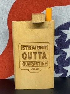 4" DUGOUT BOX 2020 OUTTA QUARANTINE ONE POCKET HITTER FLOWER OG USA TOBACCO BOWL - Picture 1 of 12