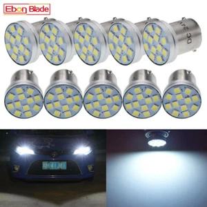 10X 24V 24 Volt WHITE LED BA15S 12SMD WHITE 1156 BA15S P21W BRIGHT FOR TRUCK BUS - Picture 1 of 8
