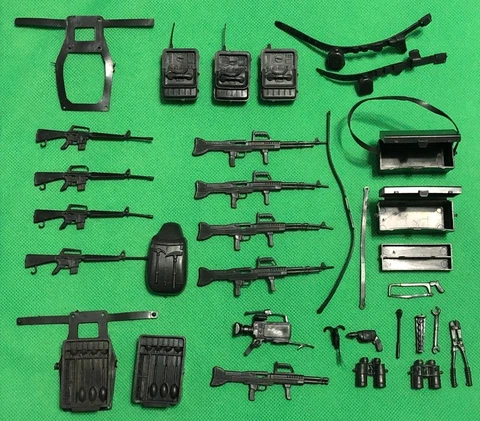 Vintage A-Team 1983 6-inch weapon tool belt backpack gun YOU PICK parts lot Cover